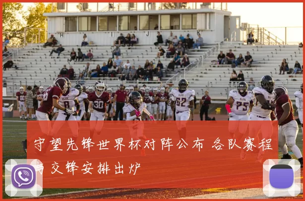 守望先锋世界杯对阵公布 各队赛程与交锋安排出炉