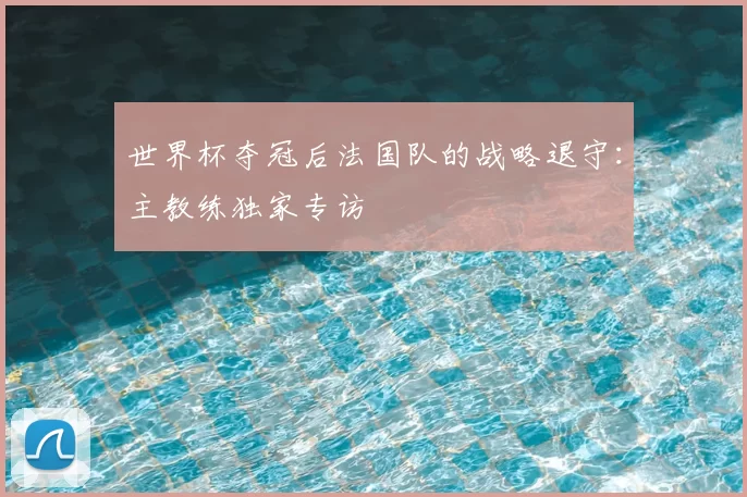 世界杯夺冠后法国队的战略退守:主教练独家专访